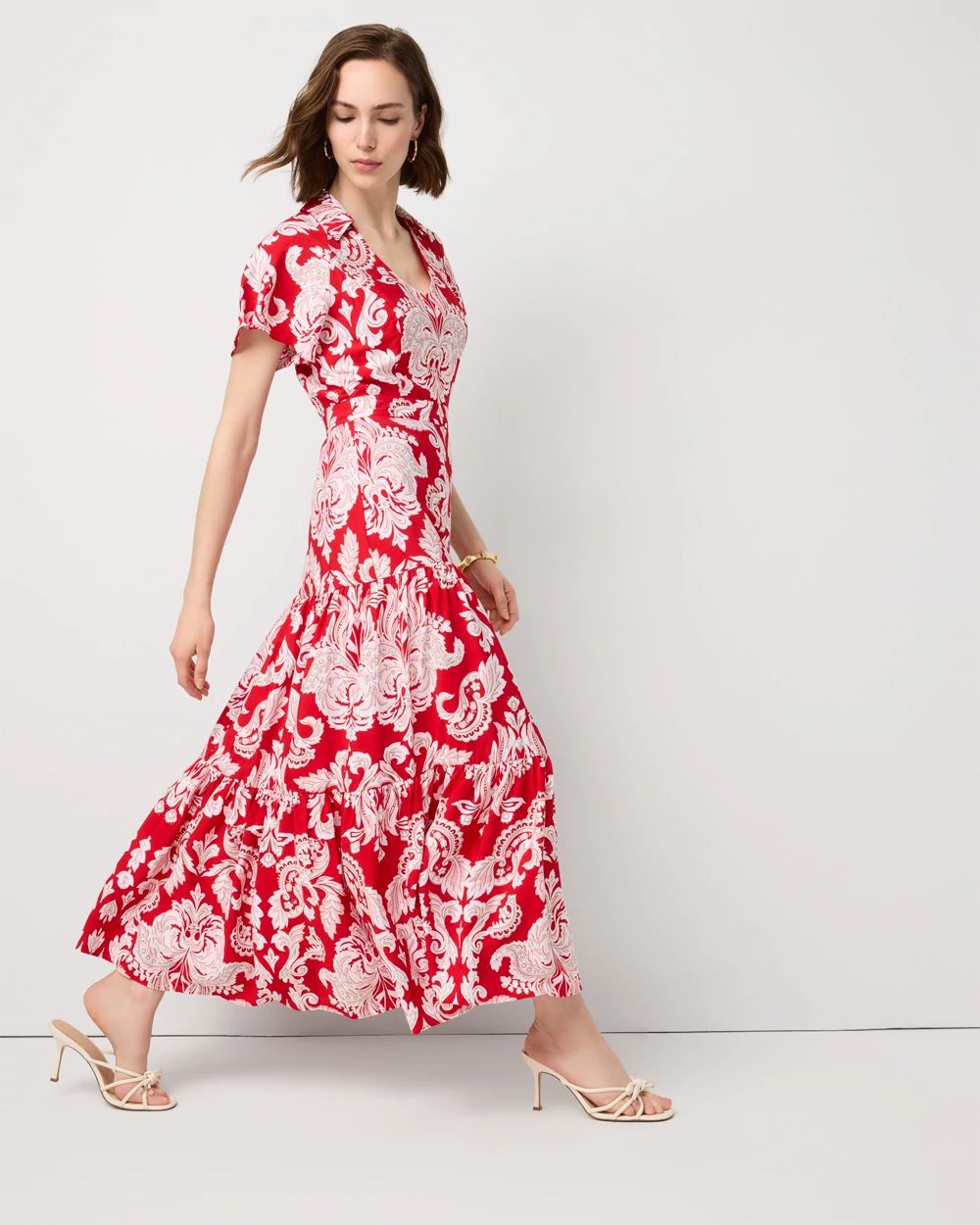 Tiered Midi Dress click to view larger image.