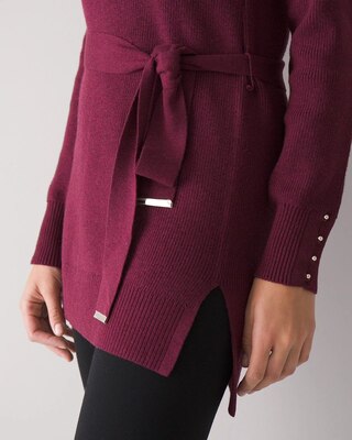 Long-Sleeve Belted Tunic