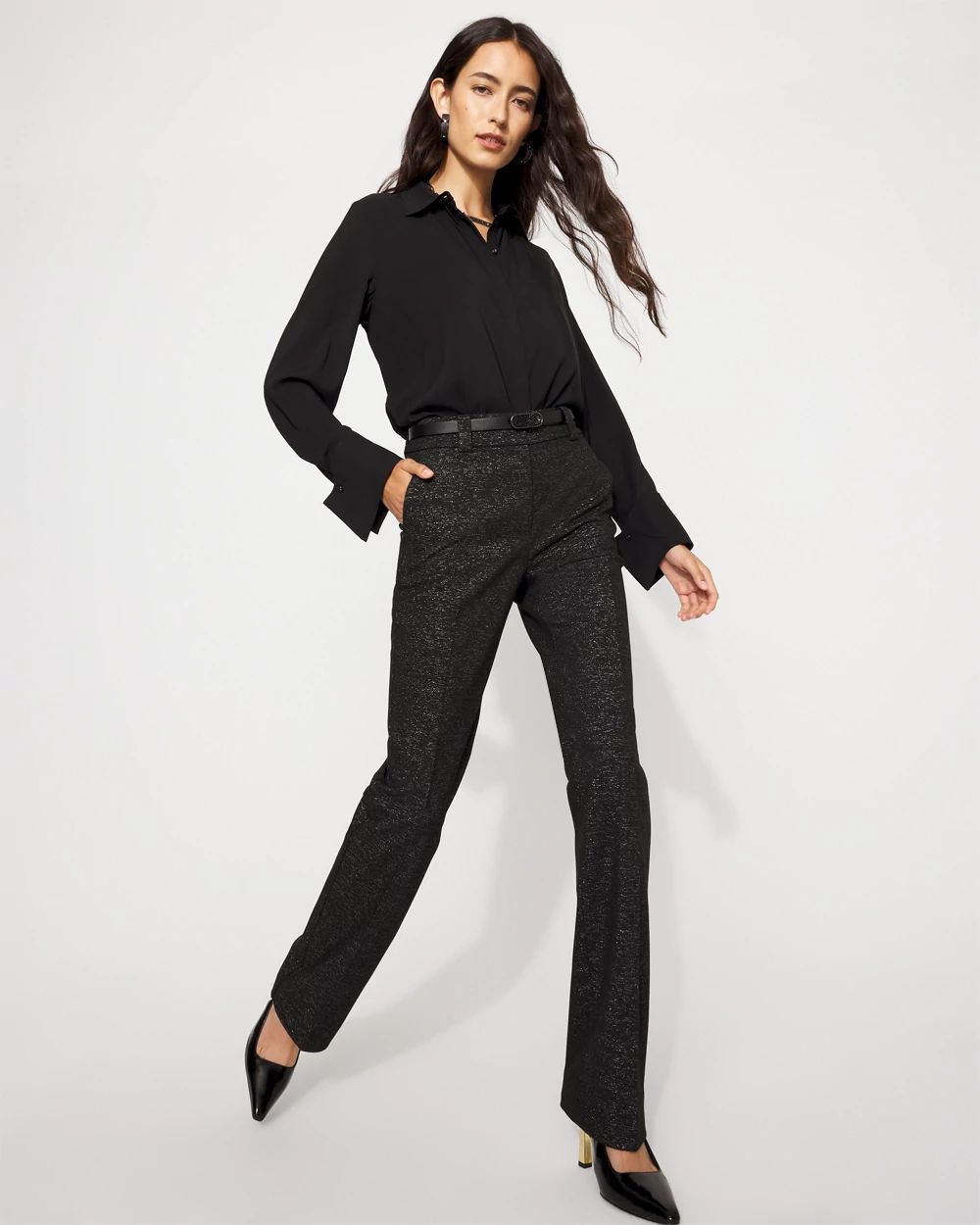 Blake Lurex Slim Boot Pant click to view larger image.