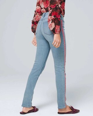 Curvy-Fit High-Rise Everyday Soft Denim™ Slim Ankle Jeans With Piping Detail click to view larger image.