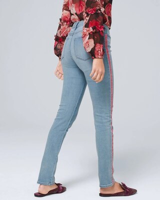 Curvy-Fit High-Rise Everyday Soft Denim™ Slim Ankle Jeans With Piping Detail