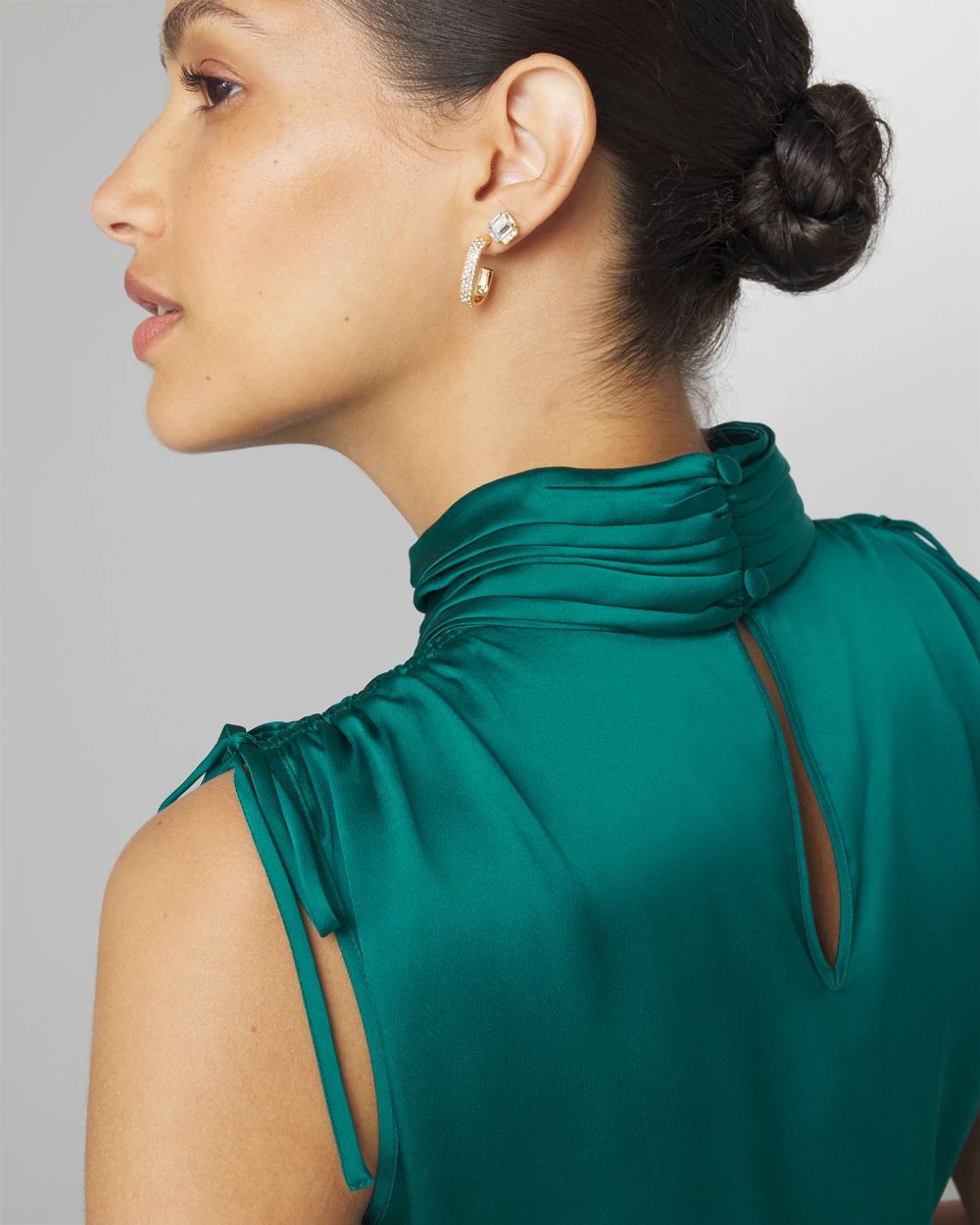 Petite Mockneck Shell Top