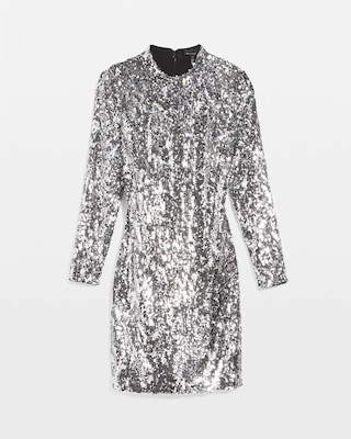 Petite Sequin Mini Dress click to view larger image.