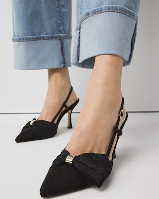 Bow Slingback Pump