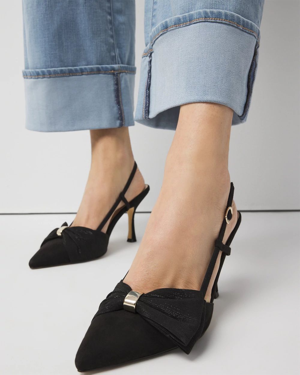 Bow Slingback Pump