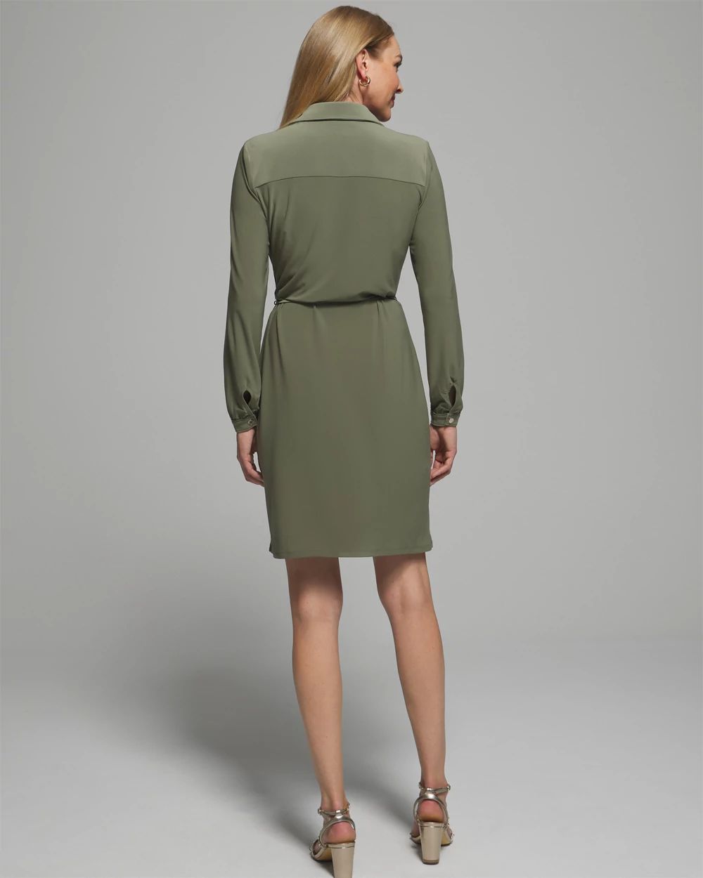 Outlet WHBM Snap Front Shirtdress