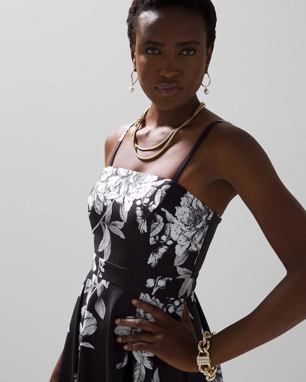 Floral scuba 2024 sheath dress