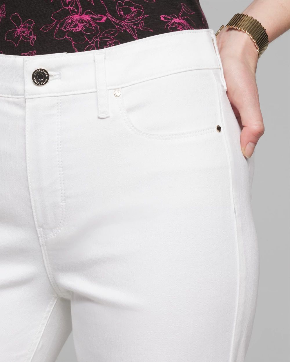Outlet WHBM High-Rise Slim Crop