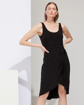 Outlet WHBM Faux-Wrap Sarong Dress click to view larger image.