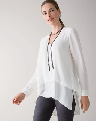 Long Sleeve V-Neck Tunic