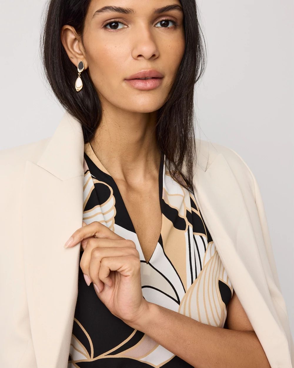 Mother of Pearl Linear Earrings