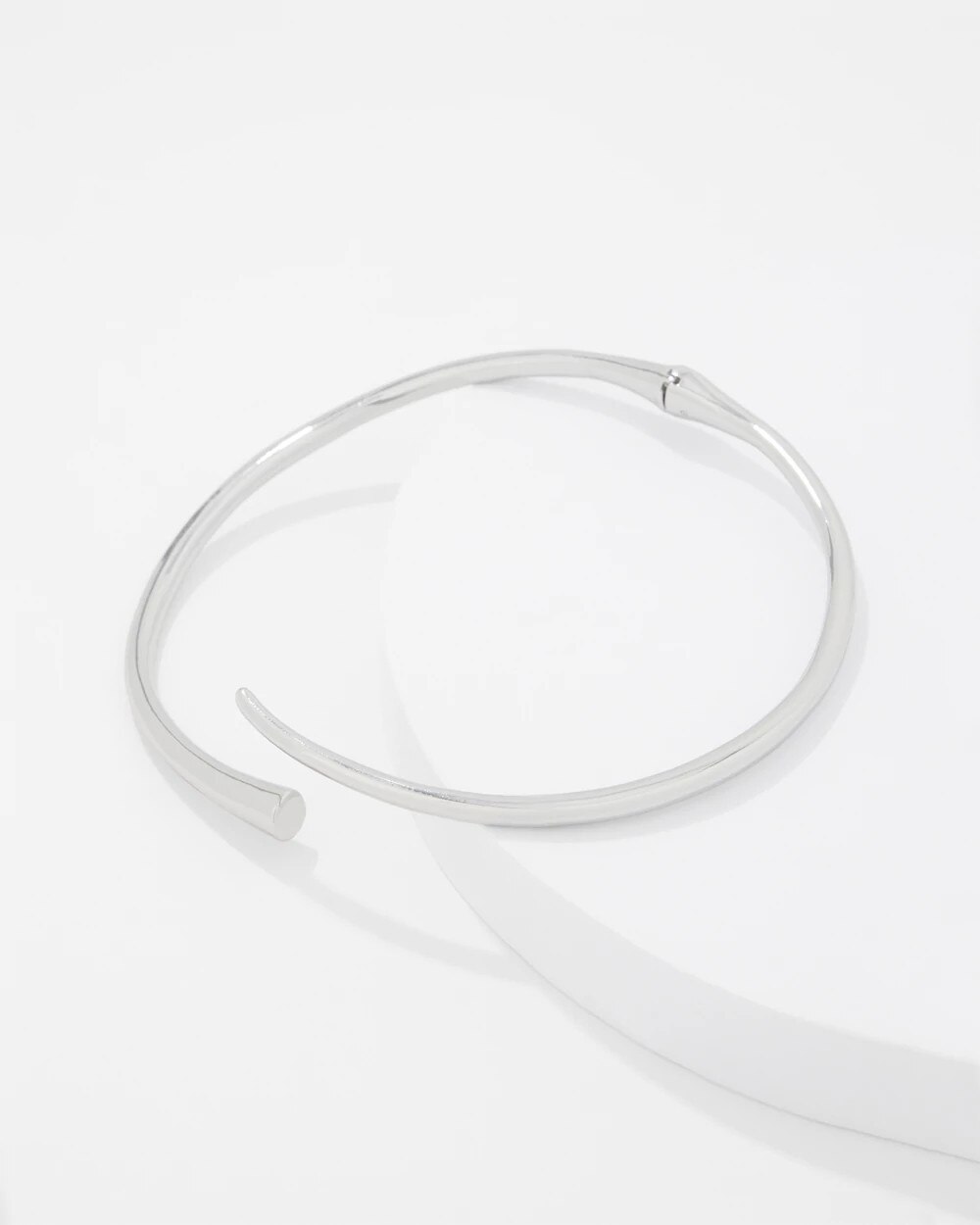 Silver Sculptural Collar - image 3