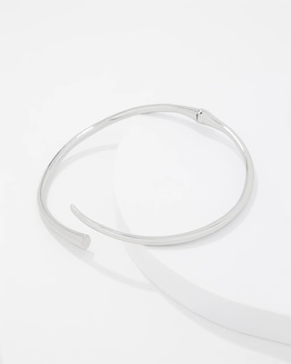 Silver Sculptural Collar click to view larger image.