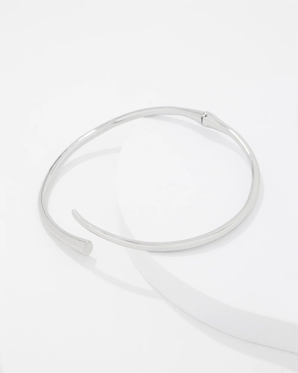 Silver Sculptural Collar