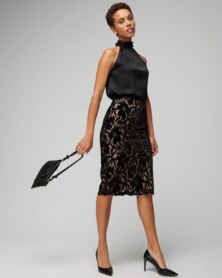 Lace Pencil Skirt