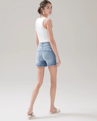 Extra High-Rise Everyday Soft Denim™ Belted Shorts click to view larger image.