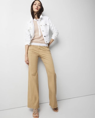 Elbow-Sleeve Henley Sweater click to view larger image.