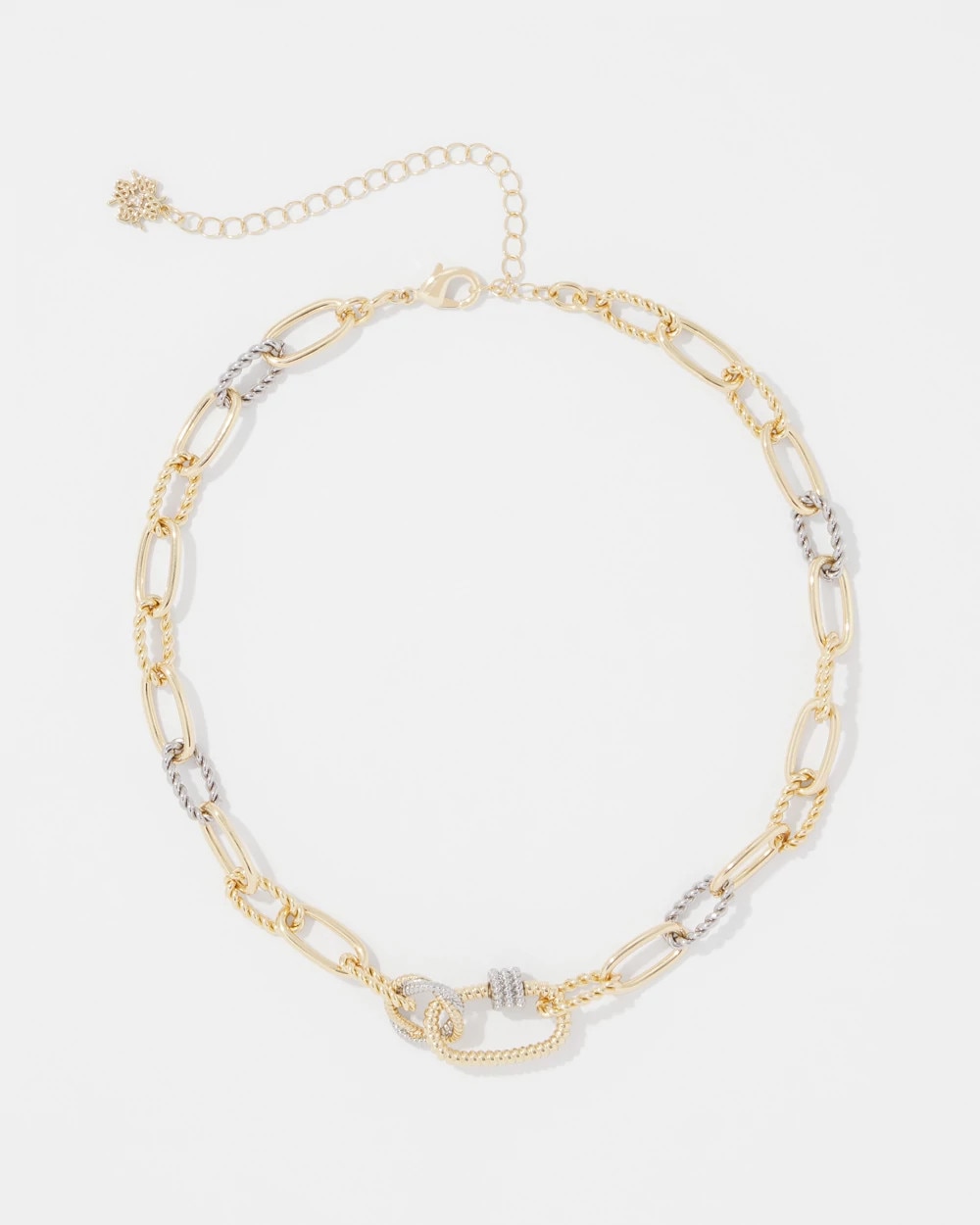 Sculptural Knot Links Necklace