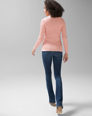 Long-Sleeve Rib Cardigan