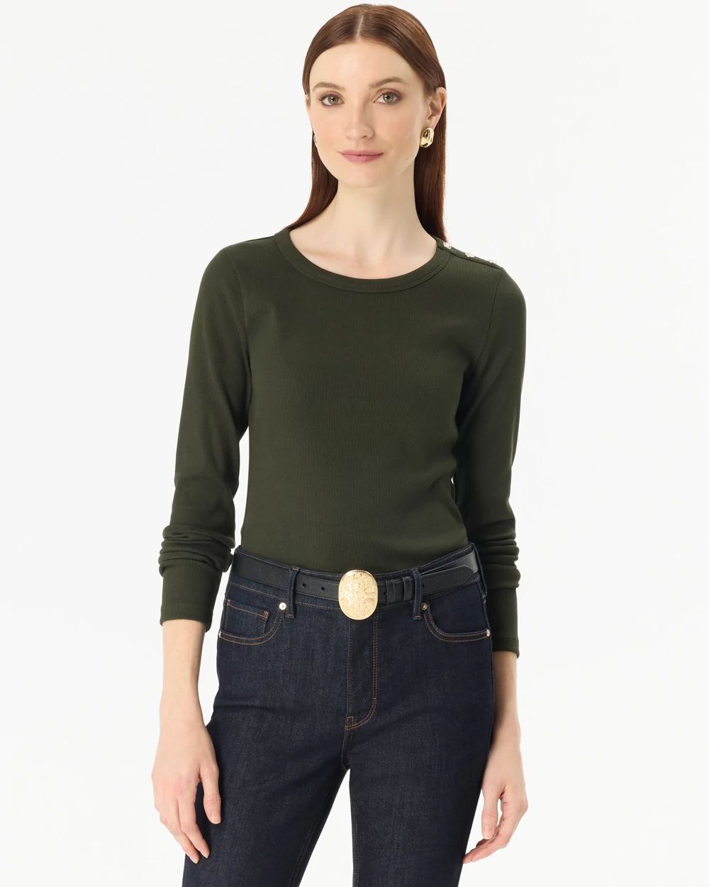 Ribbed Long Sleeve Top
