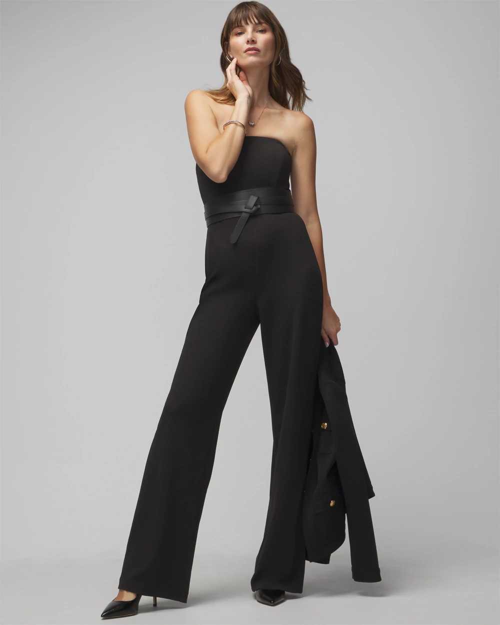 Strapless Belted Jumpsuit click to view larger image.