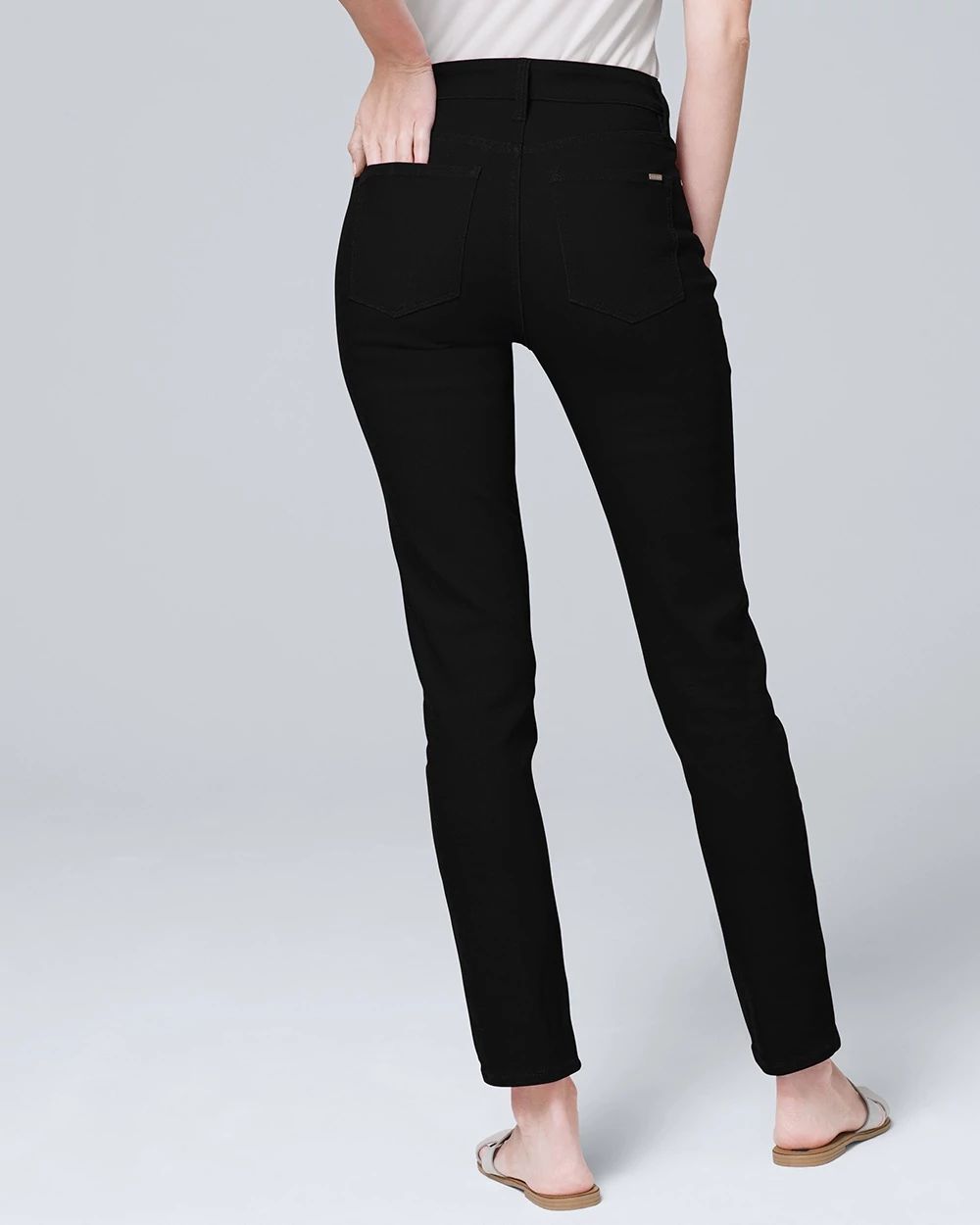 High-Rise Sculpt Straight Crop Jeans click to view larger image.