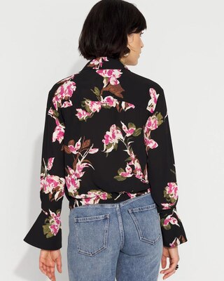 Long-Sleeve Flare Cuff Shirt click to view larger image.