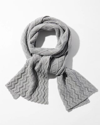 Rhinestone Patterned Scarf