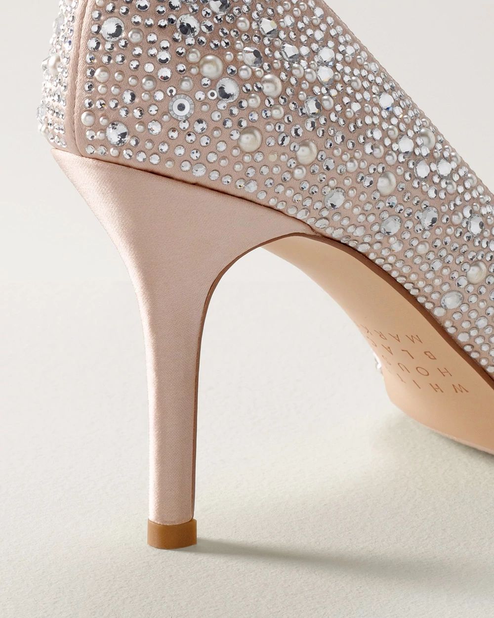 Embellished Mid-Heel Pump