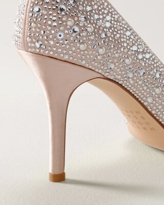 Embellished Mid-Heel Pump