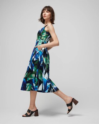 Fit-and-Flare Midi Dress