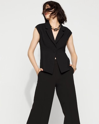 Cropped Tailored Vest click to view larger image.