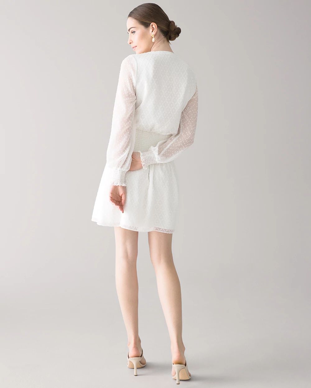 Smocked Blouson Dress