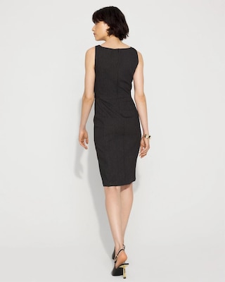Pinstripe Sheath Dress click to view larger image.