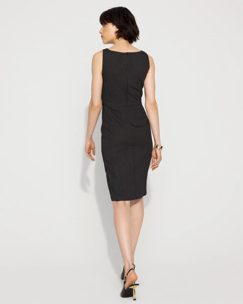 Pinstripe Sheath Dress