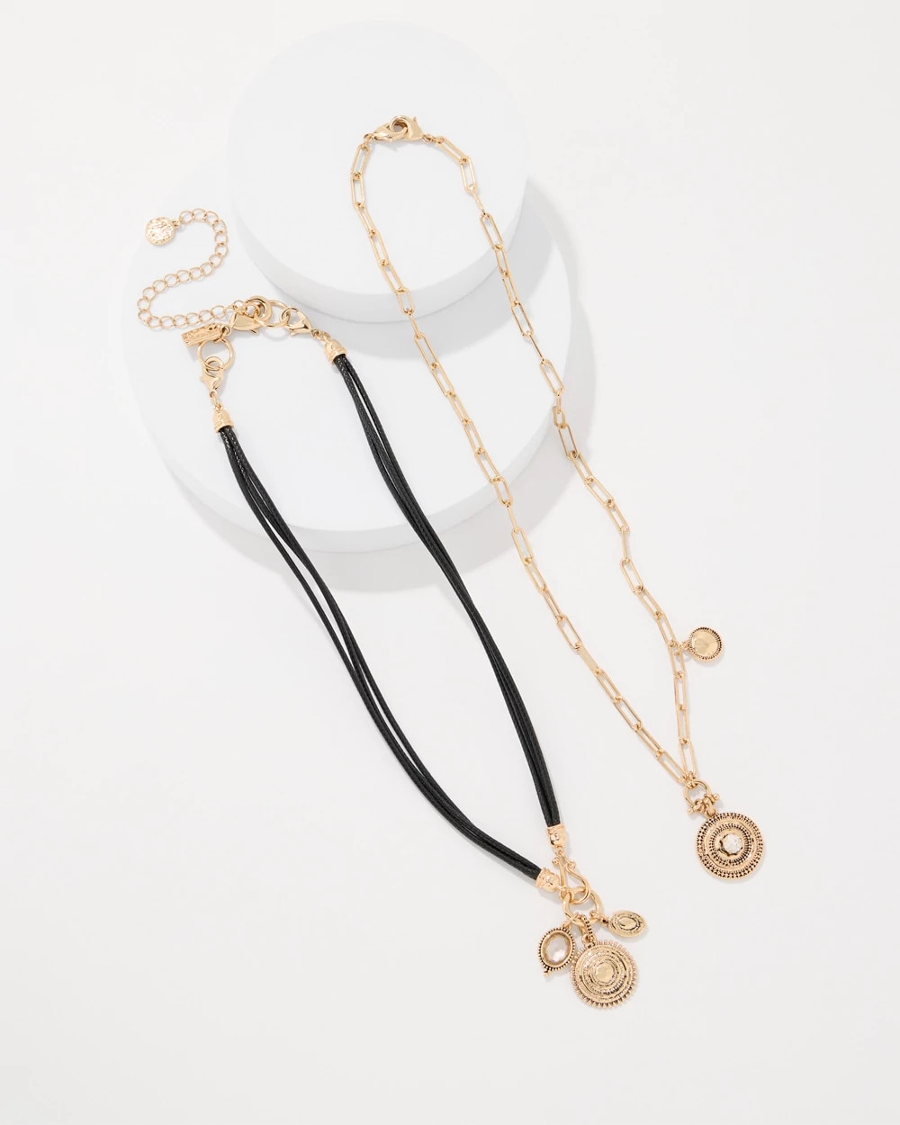 Layered Coin Convertible Necklace
