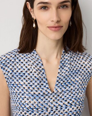 V-neck Sheath Dress click to view larger image.