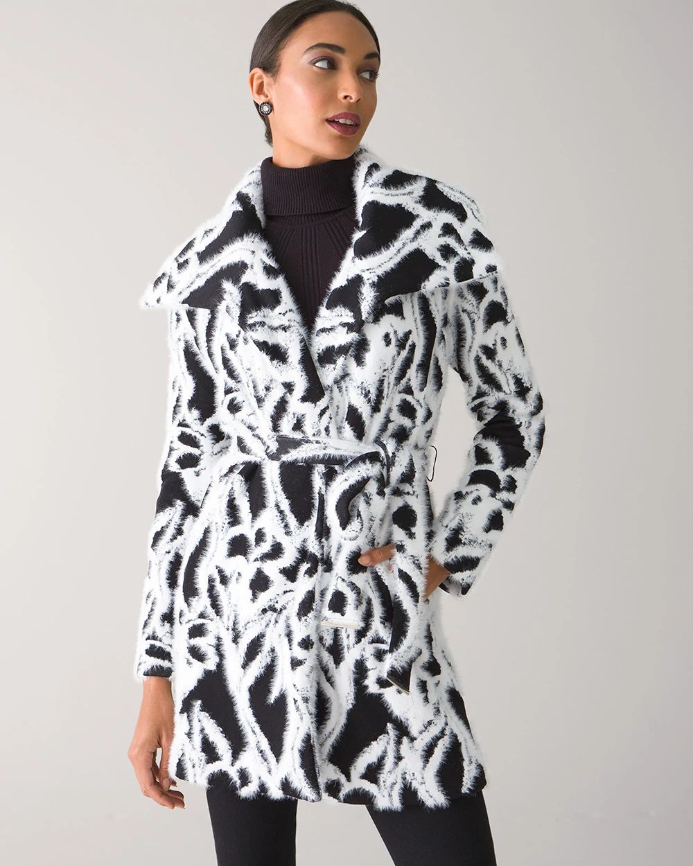Long Sleeve Belted Iris Sweater Coat