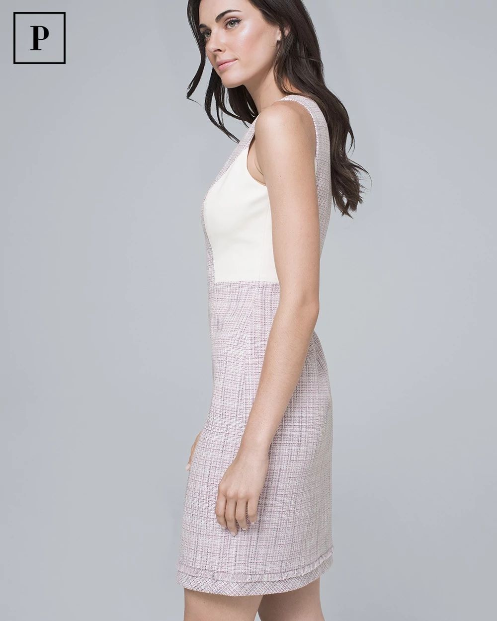 Petite Tweed A-Line Dress