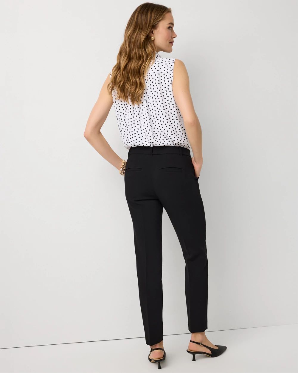 Mid Rise Elle Slim Ankle Pant click to view larger image.