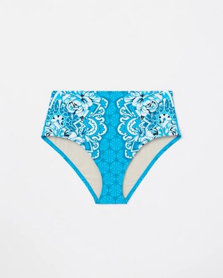 High-Waist Wrap Bikini Swim Bottom click to view larger image.