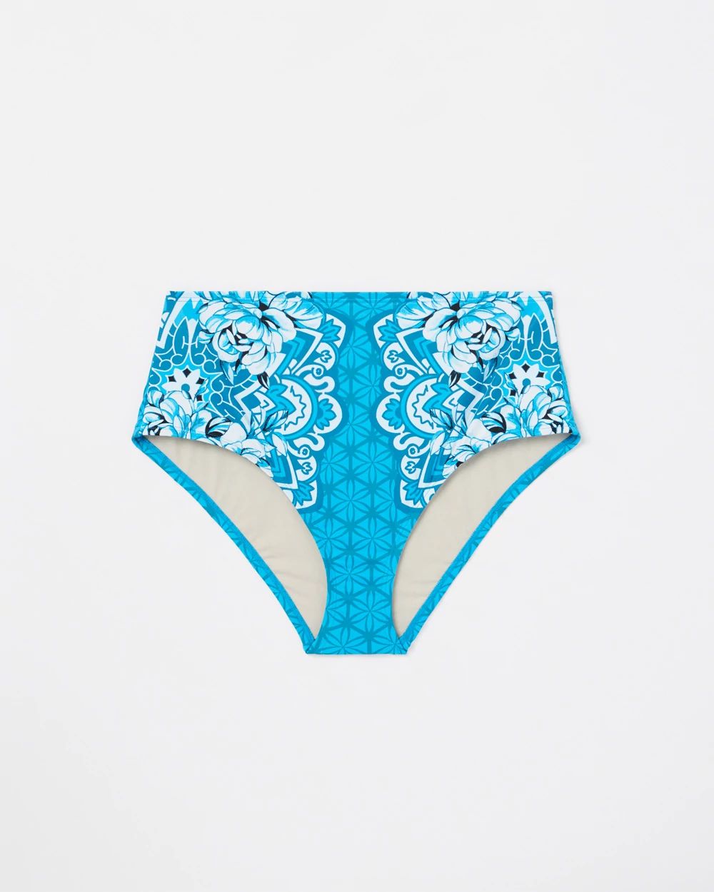 High-Waist Wrap Bikini Swim Bottom