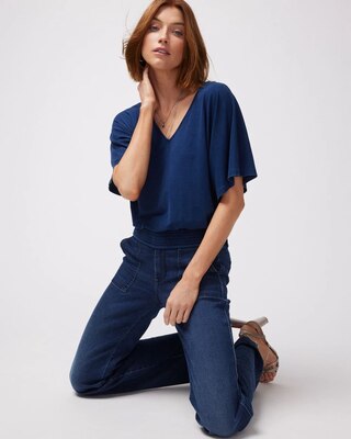 Short-Sleeve Kimono Top
