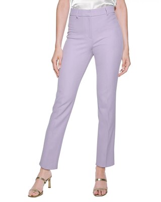 Outlet WHBM Novelty Pink Slim Ankle Pants