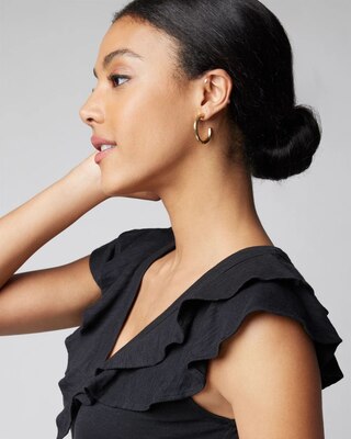Ruffle Neck Tee