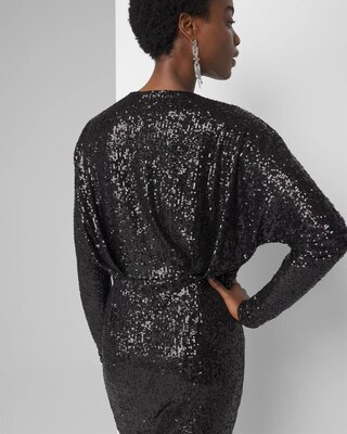Sequin Pleated Dress click to view larger image.