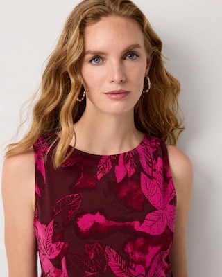 Faux Side-Tie Sleeveless Dress click to view larger image.