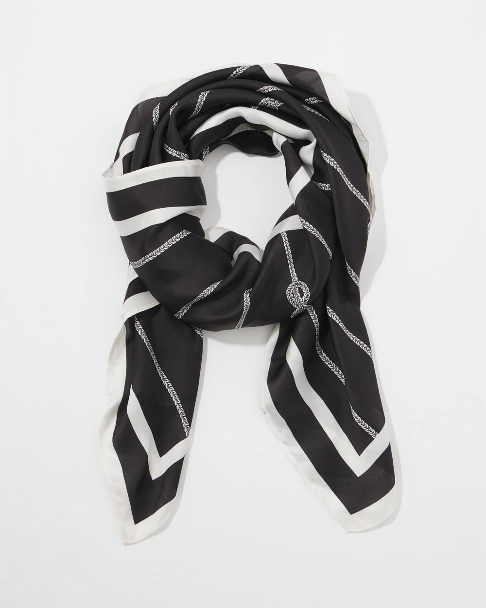 Rope Print Square Scarf - image 2
