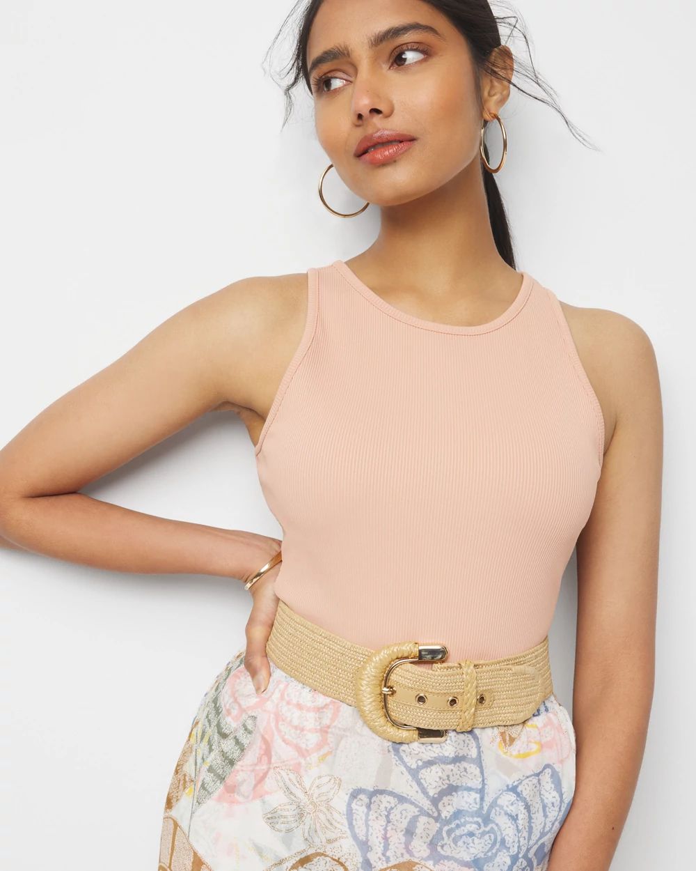 WHBM FORME™ Ribbed Stretch Tank