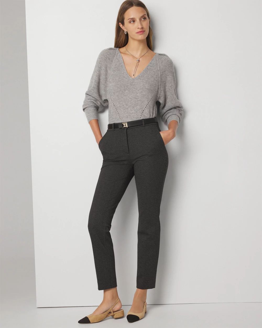 Petite Elle Slim Ankle Pants